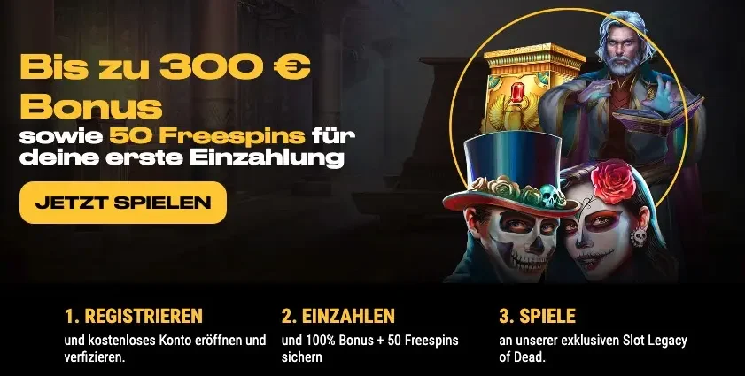 Legay of Dead Bonus bei Bwin