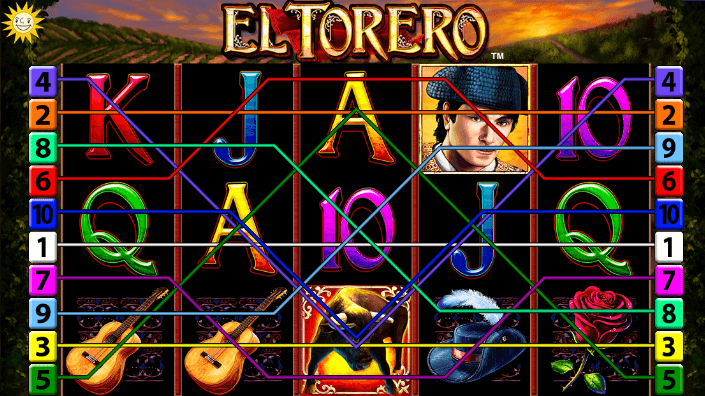 El Torero Slot Gewinnlinien