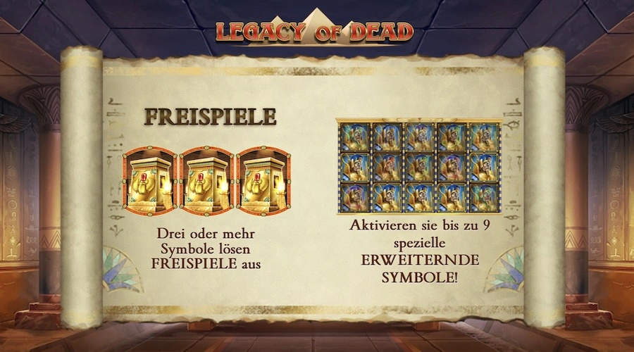 Legacy of Dead Freispiele