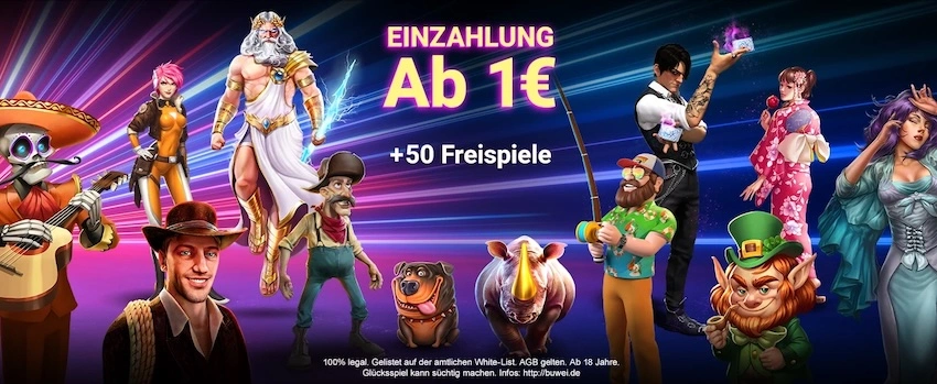 BingBong Casino ab 1 Euro Einzahlung