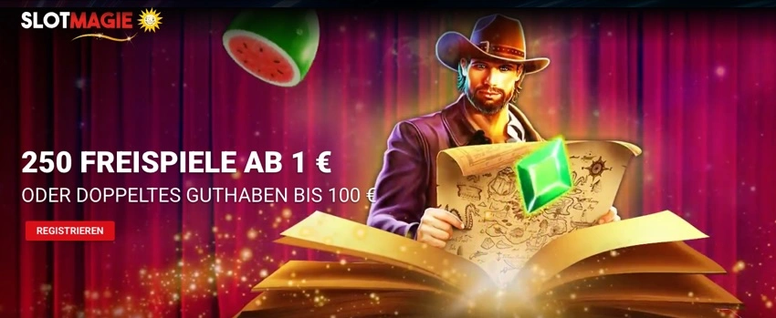 Casino Freispiele für 1 Euro bei Slotmagie