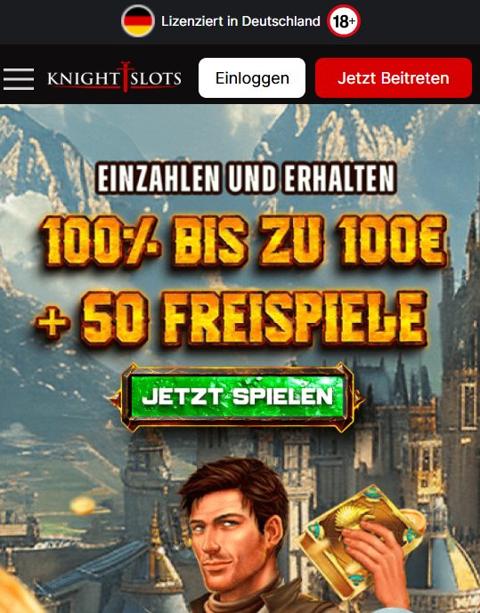 knightslots mobile webseite