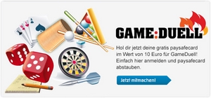 PaysafeCard Aktion GameDuell